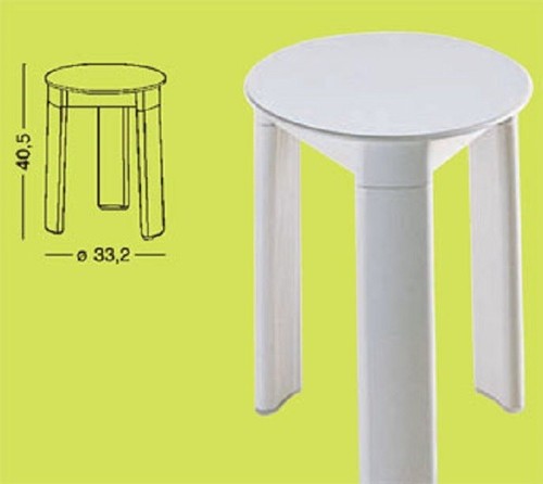 Sgabello gedy trio bianco - trio,