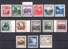1930 Liechtenstein, n. 94-107, vedute varie - Castelli e vedute e principi