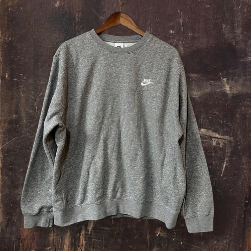 Felpa girocollo nike grigia - girocollo,