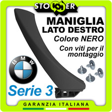 MANIGLIA Interna Passeggero Ant e/o Post DESTRA Tiraporta per BMW 3 Serie E NERA