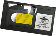 Adattatore cassetta nastro VHS-C per videocamere VHS motorizzato a lettore videoregistratore ideale