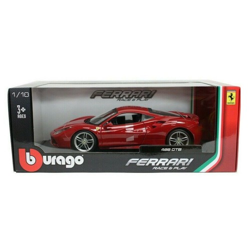 Burago ferrari 488gtb rossa - ferrari,