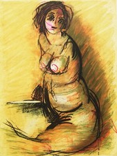 ENNIO MORLOTTI: Acquaforte/tinta cm. 100x70 Firmata, Pubblicata, Timbro a Secco.