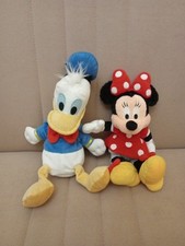 Coppia Peluche Disney Minnie E Paperino