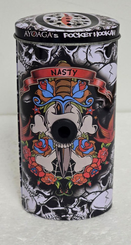 Pocket hookah nasty skull - 5",