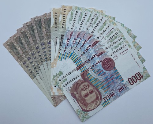 Lotto banconote italiane lire - italiane,