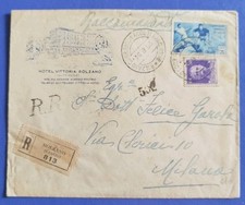 1934 Campionato Mondiale di Calcio lire 1,25 su raccomandata - spl (€ 400)