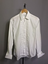 Camicia smoking bianca Valentino Chemises vintage da uomo taglia 39-40