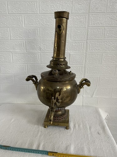 Antico bollitore tè carbone - a,