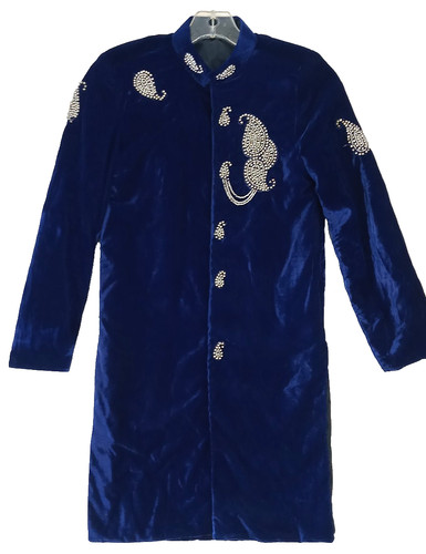 Cappotto sherwani blu royal - sherwani,