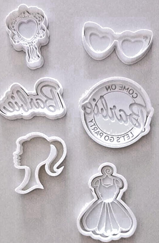 Barbie cookie cutter - set, 6