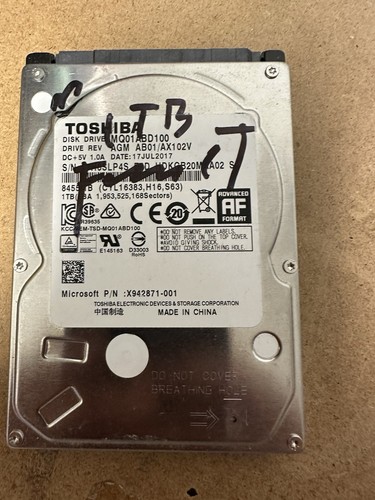 Toshiba mq01abd100 tb - toshiba,