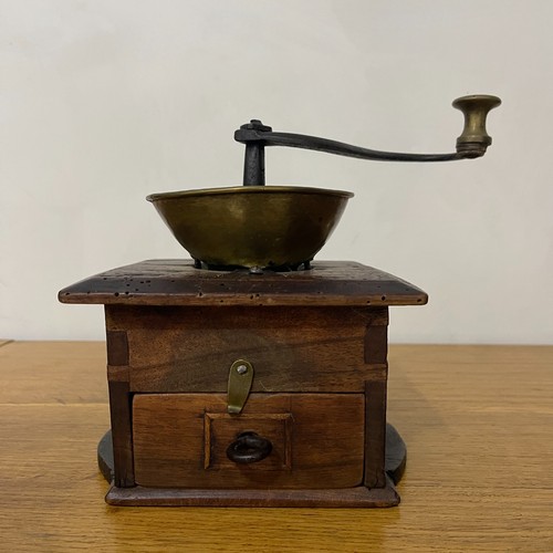 Macinino caffe antico legno