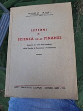 Lezioni Di Scienza Delle Finanze Cacucci Editore 1953