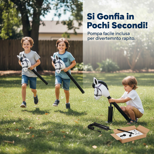 Cavallo gonfiabile per bambini - gonfiabile,
