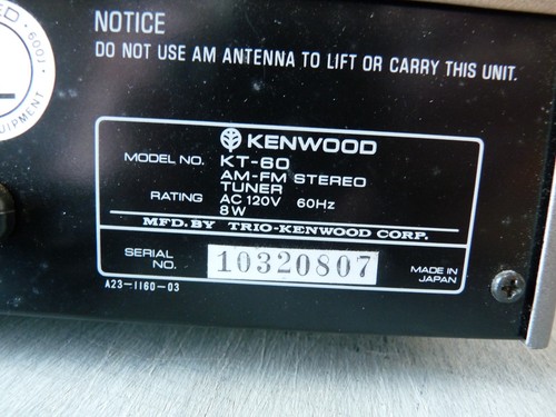 Sintonizzatore kenwood - sintonizzatore,