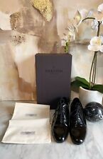 Valentino Garavani scarpe uomo in pelle verniciata nero stringate eleganti tg 40