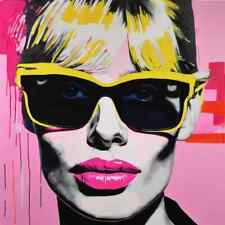 Ritratto pop art sexy femminile 02 XXL 90 cm x 90 cm quadri su tela pop art/street art