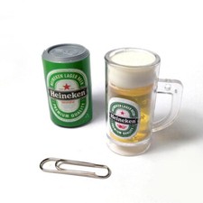 Calamita frigo miniatura Heineken decorazione casa cucina birra fredda festa ritrovo 