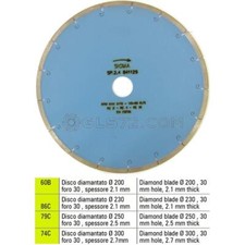 DISCO DIAMANTATO ACQUA SIGMA