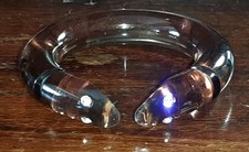 Bracciale Lucite A Doppia Testa di Serpente Anni 60