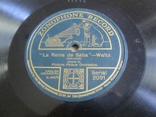 Picture Palace Orchestra: "La Reine De Saba" - Waltz 1921 1st UK 10" Press 2091