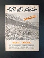 rivista TUTTI allo STADIO Milan-Verona anno I numero 4 1969