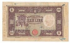 FALSO D’EPOCA 1000 LIRE GRANDE  M  ( B.I ) DECR   12 /12 /1942