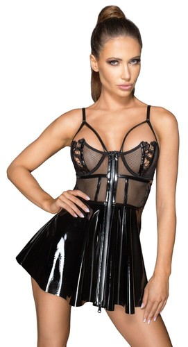 Abito bustier noir rebellious - abito,