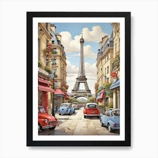 Paris Street Scene Art Print
