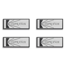 Supravox Speaker Grill Logo Badge Personalizzato Alluminio 60mm(2.36")X25mm(0.98")
