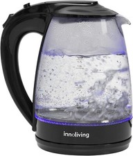 Innoliving INN-724 Bollitore, 2200 W, 10 Cups, Vetro, Black