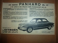 # ADVERTISING PUBBLICITA'  la nuova CITROEN PANHARD pl 17 / 1959 