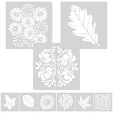 9 Pcs Stencil Di Foglie