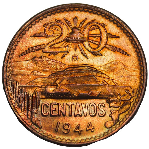 Messico centavos 1944 - messico,