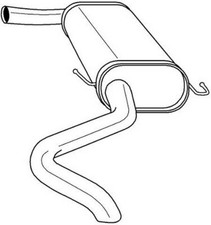 120 cv Silenziatore posteriore per Fiat Ducato furg. 250 120 Multijet 2.3 D 2287