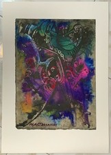 STAMPA UMBERTO MASTROIANNI Tav. 7 Notturno, 1982 Ed. Seat