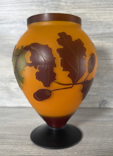 Vaso vintage cammeo arte vetro