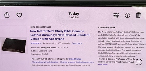 New interpreter study bible - new,