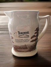 Vintage Seton Pottery Teachers Highland Cream Scotch Whisky Water Jug Breweriana