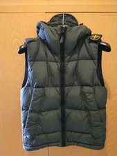 STONE ISLAND GARMENT DYED CRINKLE REPS NY DOWN GILET