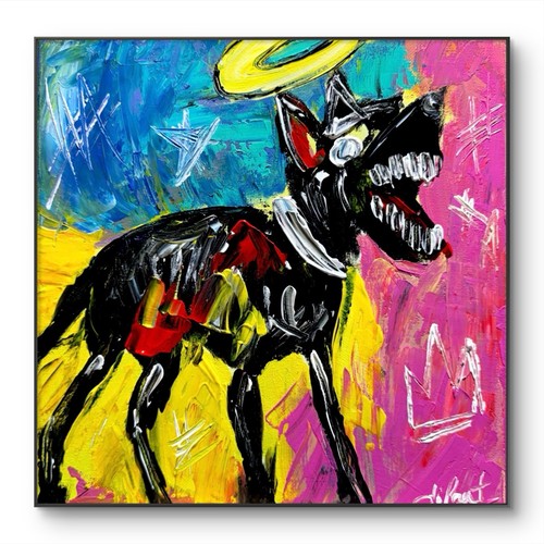 Dipant art dog 10x10 - art, tela