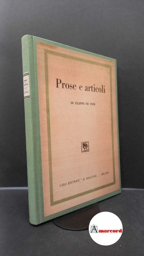 Pisis filippo prose e - de,