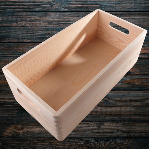 Cassetta legno impilabile - legno,