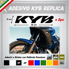 Kit 2 Adesivi KYB Yamaha Tenere 700 Vinile Adesivo Forcelle Moto Sport Tuning
