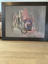 Quadro Astratto Moderno Dipinto A Mano 104x84 di Rita Erre