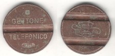 GETTONE TELEFONICO IPM 7702 PER MANUTENZIONE ROSSO ITALY TELEPHONE TOKEN TEST
