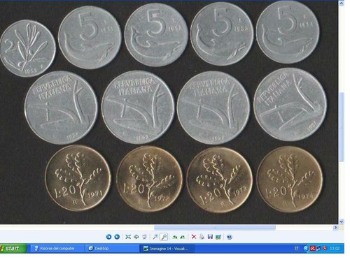 Serie monete lire 10 20 - serie,