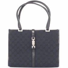 Gucci Jackie piccola borsa a tracolla in tela nera GG vintage autentica