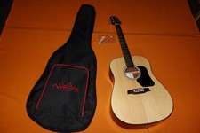 nuova scatola Walden D450 CHITARRA con GIGBAG Top in Abete Massiccio Dreadnought Acciaio Acustico